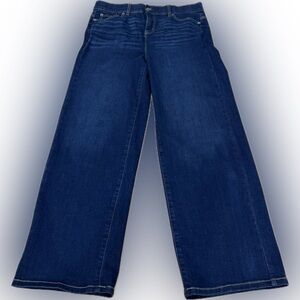 Torrid Bombshell Wide Leg Jeans Super Soft Dark Wash Size 12S